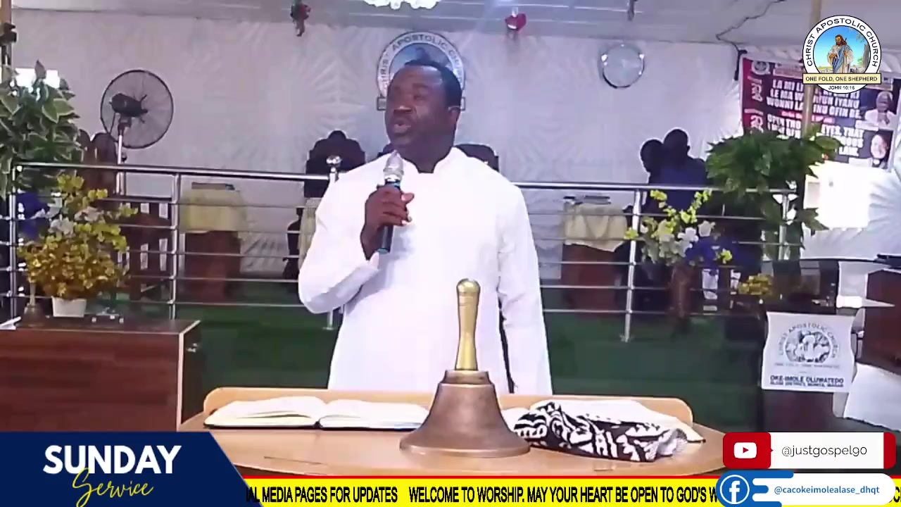 Sermon thumbnail, 30 August 2026 — Pastor I.A. Fajuyagbe preaching at CAC Oke Imole Alase